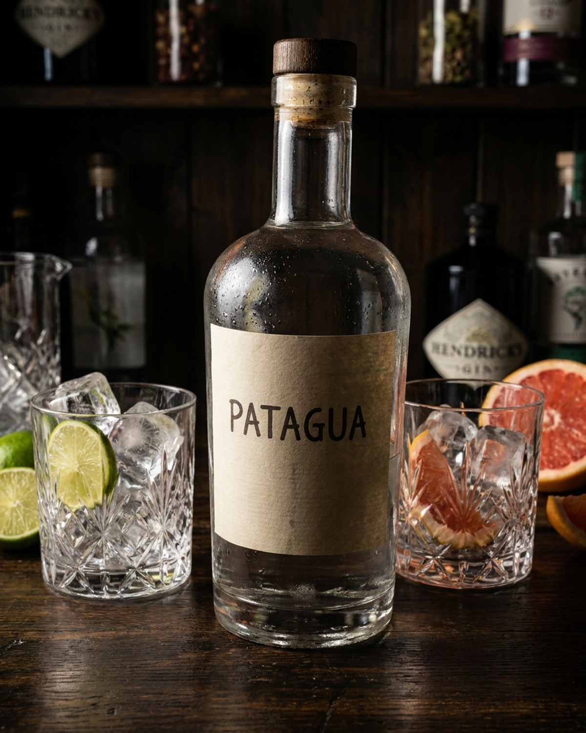 Gin argentino, foto de estudio