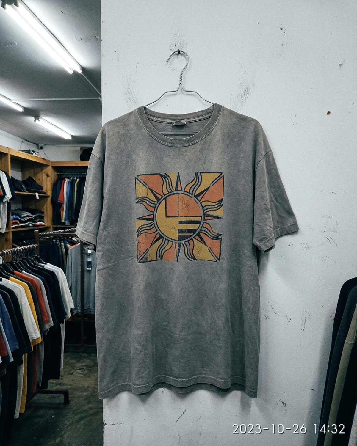 Remera estampada, en percha